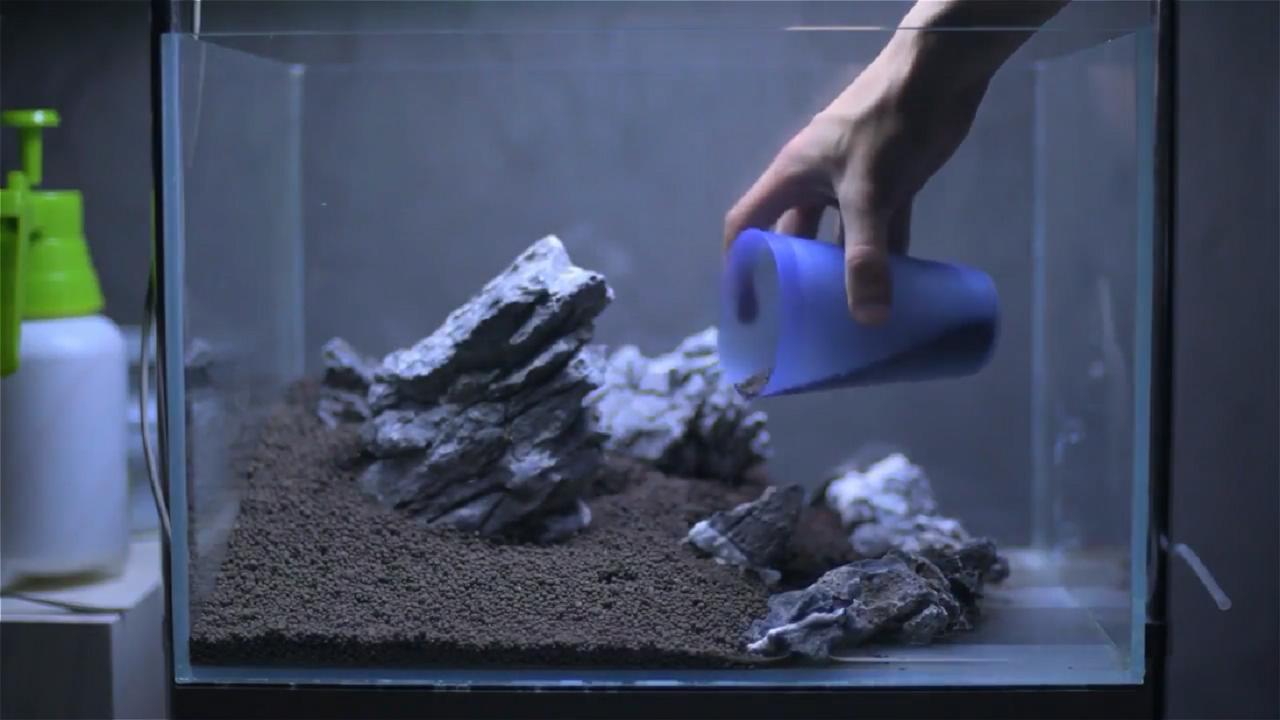 鱼缸景观搭建图解,鱼缸景观石制作教程