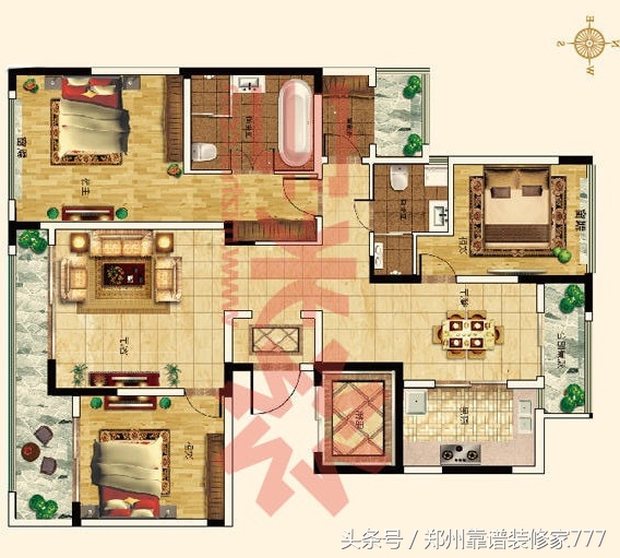 郑州城开绿城绿园a户型,郑州热点楼盘