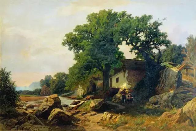 意象油画名家作品,当代中国油画名家写生风景