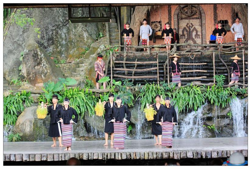 海南三亚槟榔谷的美景,三亚槟榔谷游记