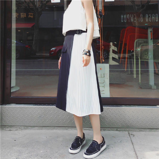 百搭一片式半身裙,百搭显瘦A字半身裙