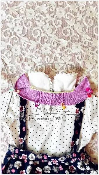 彩虹色针织女童开衫教程,春天宝宝开衫教程