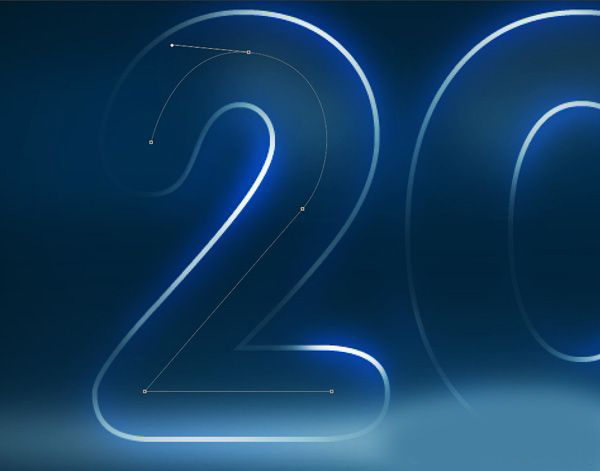 ps多层次色彩霓虹字制作,ps蓝色火焰字教程