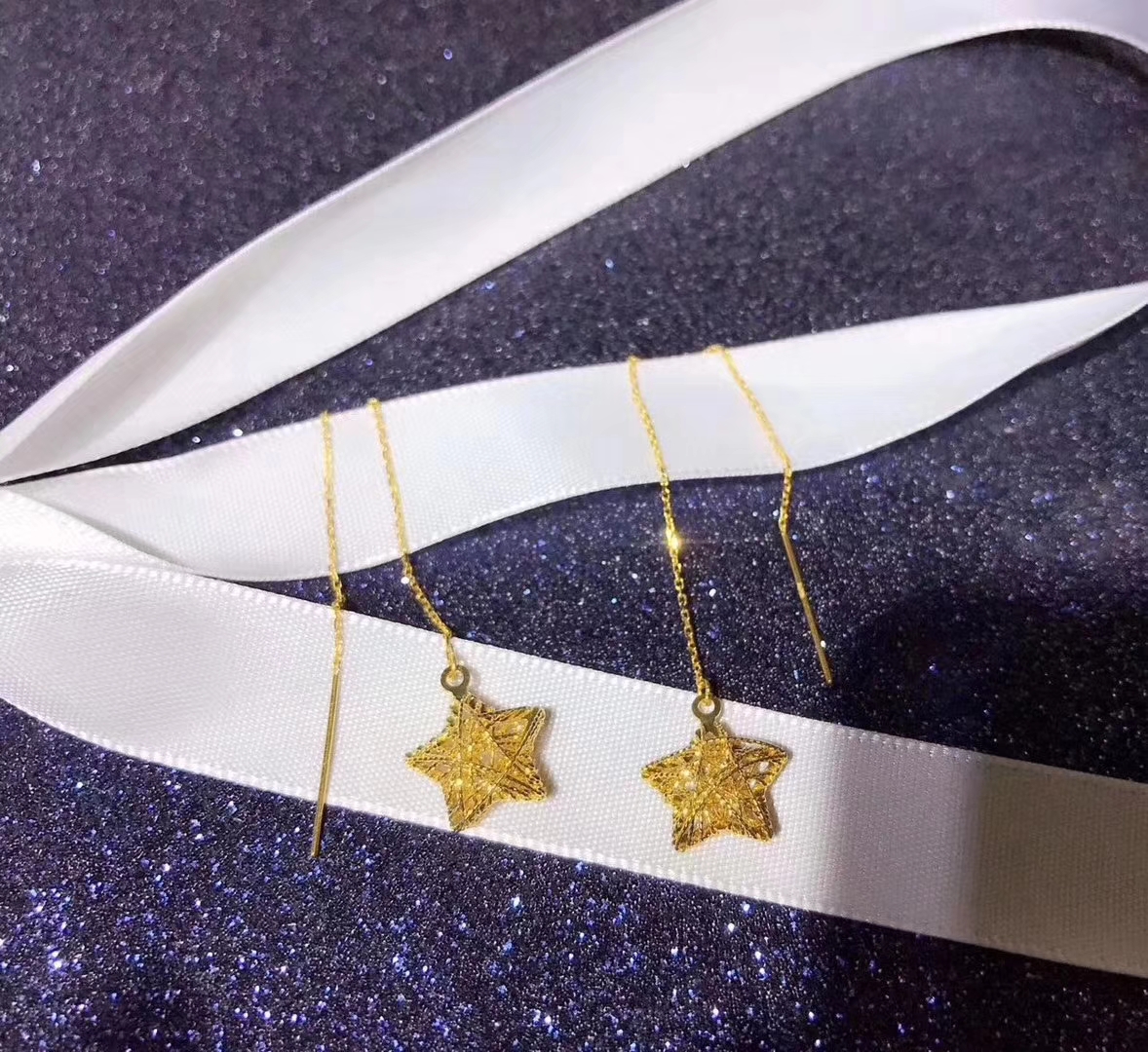 老凤祥时尚k金系列,k金时尚耳环款式