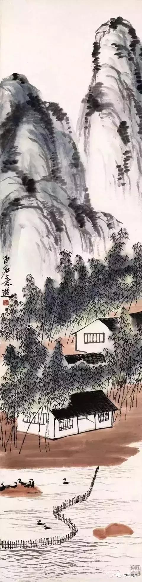 齐白石田黄印章中的诗情画意,齐白石山水画全新卖多少钱一套