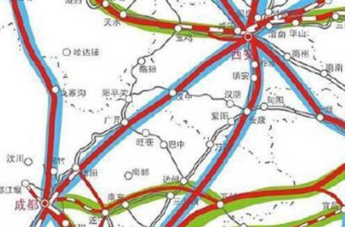 重庆到陕西高铁什么时间修,重庆到中国高铁规划图