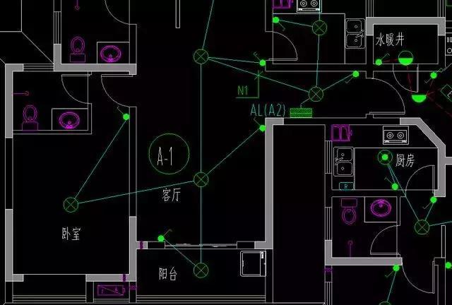 施工水电图纸定位,建筑水电安装图纸识图入门