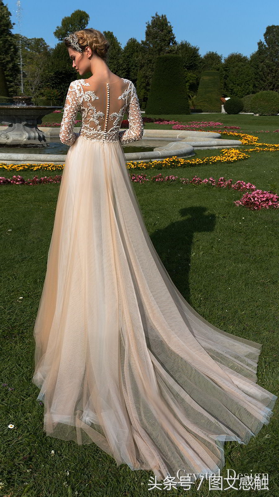 白银婚纱礼服设计,玫瑰婚纱礼服设计