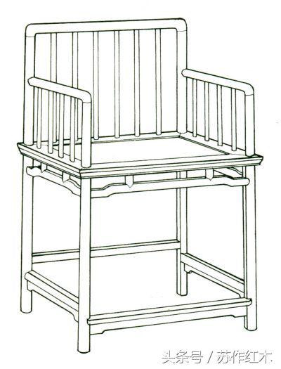 明式扶手椅效果图,明式家具的椅子设计说明