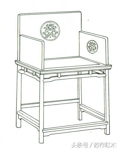 明式扶手椅效果图,明式家具的椅子设计说明