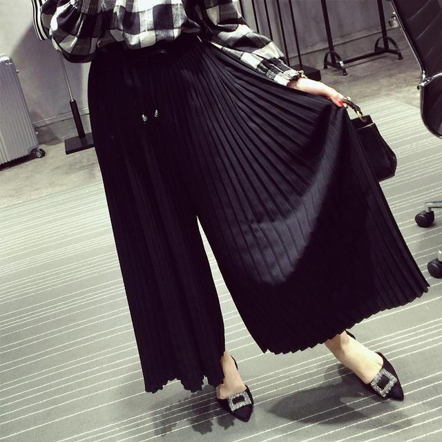 阔腿裤垂感雪纺,雪纺有坠感的阔腿裤夏天