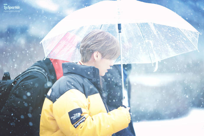 鹿晗维也纳晒照雪中,鹿晗雪中撑伞漫步完整版