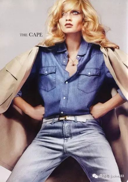 小个子牛仔衬衫的穿法,万能单品白衬衫的n种穿法