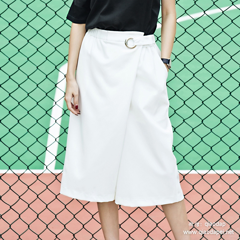 宽松阔腿裤慵懒风推荐,百搭棉麻阔腿裤工装风