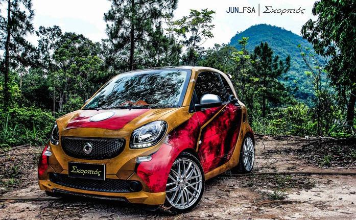smartfortwo改装避震效果,smartfortwo2013款改装前脸