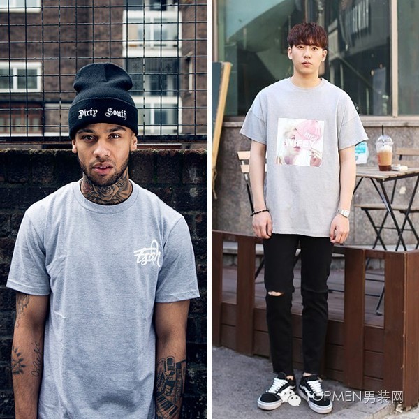 夏日男装带图案,男装夏日穿搭颜色