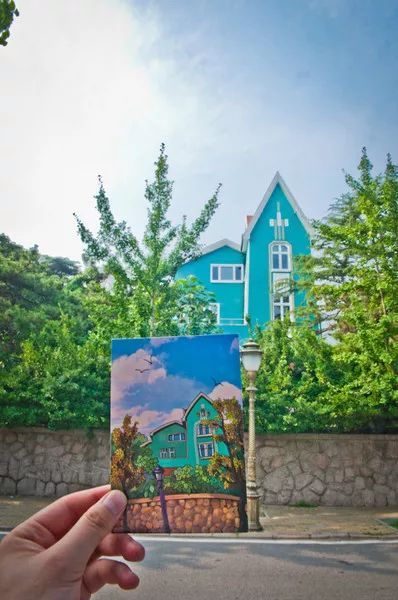 青岛一张永不过时的明信片,青岛美丽风光明信片