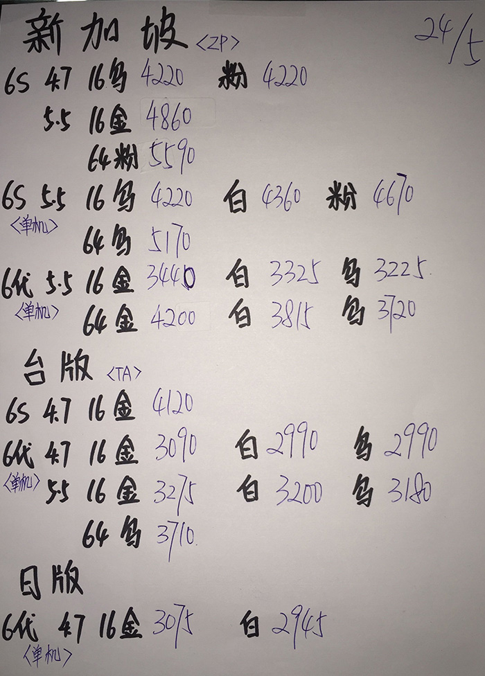 华强北三哥水货手机报价,华强北水货三星手机报价