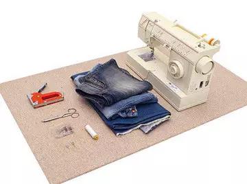 旧物改造牛仔裤收纳盒,旧牛仔改造壁挂收纳袋