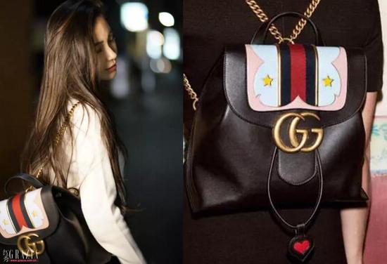 男人看手腕，女人看背包，时髦范要怎么装一个双肩包就能搞定！