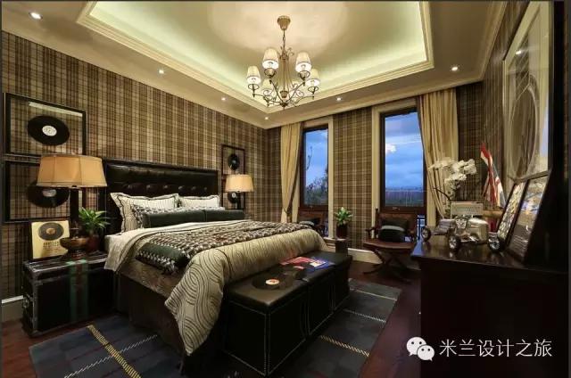 美式风格装修样板房效果图,美式装修风格样板房案例