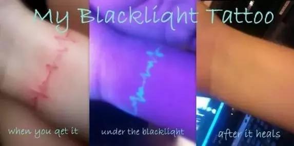 荧光纹身与鸽子血纹身,炫酷的荧光纹身