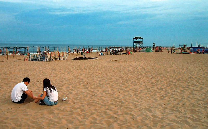 乐亭老照片：2009年的乐亭浅水湾、三岛