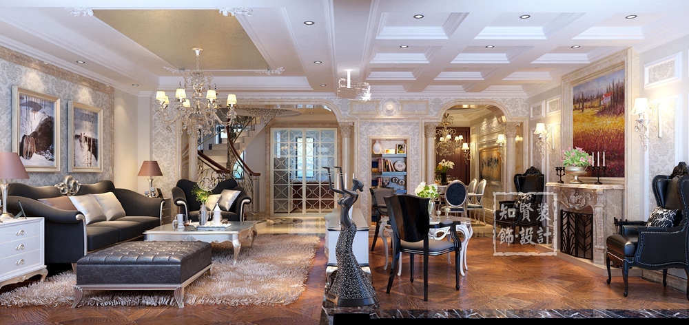 230平米餐厅吊灯壁纸,欧式壁纸灯盘效果图