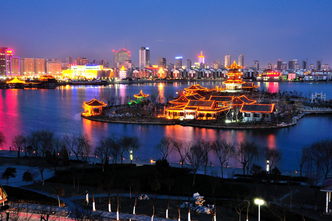 聊城水城之眼风景图片,美丽的江北水城聊城图片