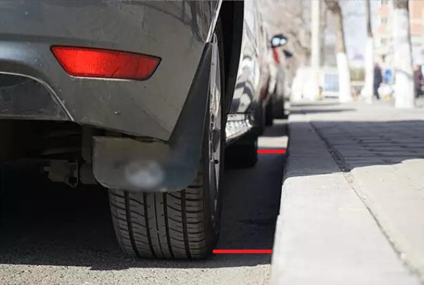 手动挡路边停车的正确步骤,路边停车技巧30公分