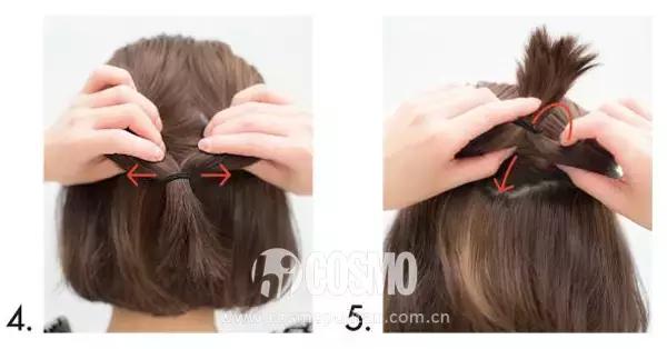 美人计无发包发型,美人计丸子头发型