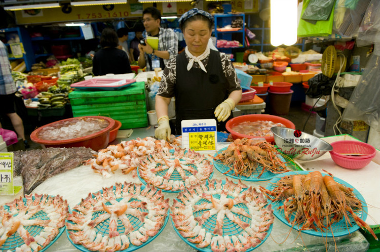 济州岛东门市场,济州岛海鲜市场