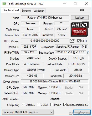 amdrx470蓝宝石显卡价格,amd蓝宝石rx470
