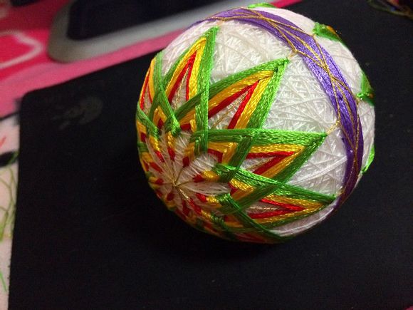 手鞠球多面体图案,手鞠球艺术