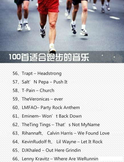 60分钟跑步专用音乐歌曲,100首跑步必听的超然歌曲