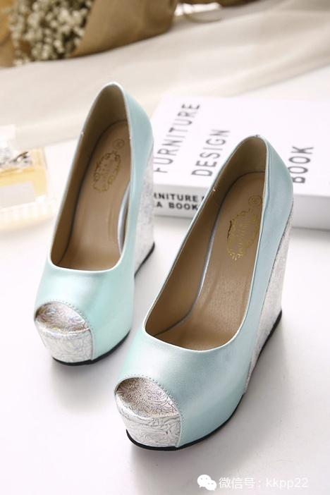 百搭韩版坡跟鱼嘴鞋,网红爆款鱼嘴鞋