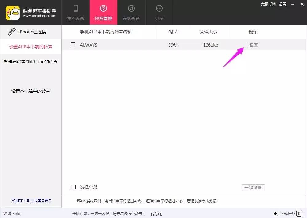iphone换铃声最简单方法,iphone微信提示铃声怎么换
