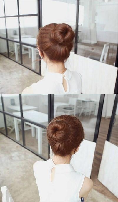 参差不齐的头发怎么扎丸子头,超短头发该怎么扎丸子头