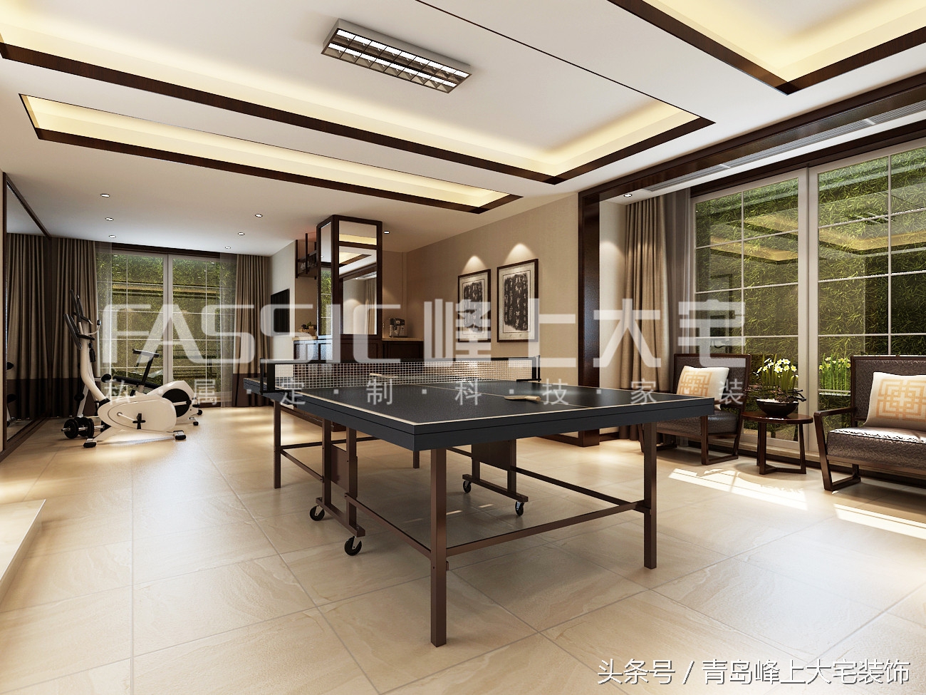 青岛百福山庄400平丨把新中式演绎的淋漓尽致。大气