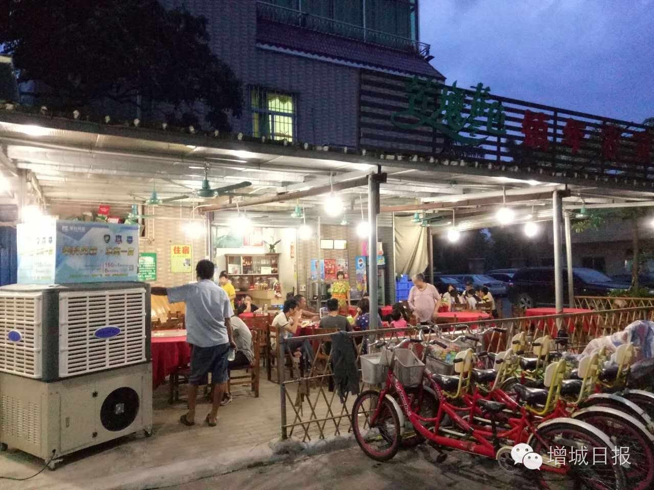 户外空调黑科技,室外气温40度体感超过50度