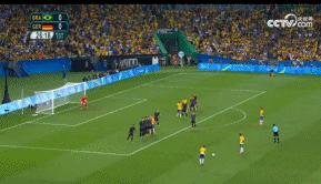 奥运男足决赛巴西对西班牙视频,奥运男足首轮巴西4-2胜德国