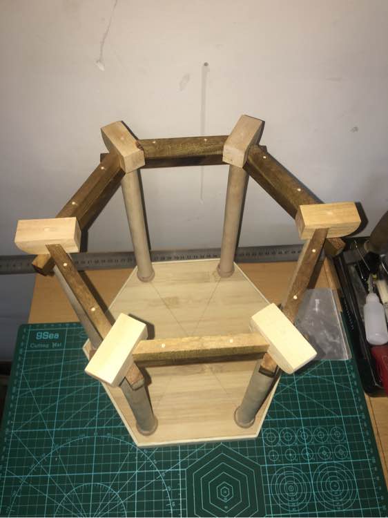 看了古建筑然后就自己动手制作一个亭子，快来学习哦