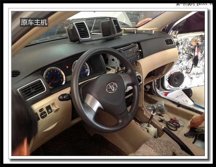 丰田花冠车载cd改装家用音响,西宁丰田花冠音响改装高音头