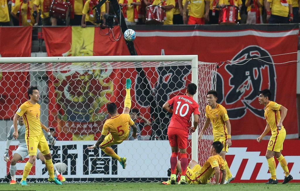 国足亚运队1-0击败韩国进球图片,u20亚洲杯国足vs韩国全场回放