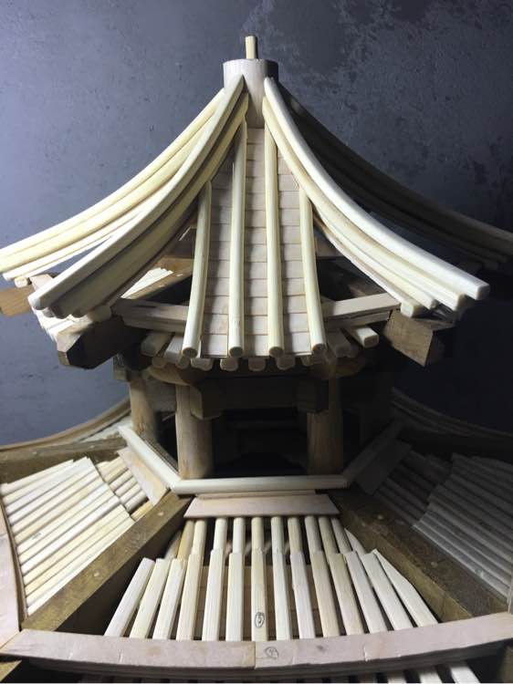 看了古建筑然后就自己动手制作一个亭子，快来学习哦