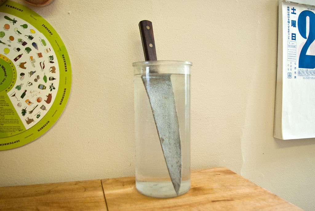 刚磨好的旧菜刀怎样才能不生锈,如何修复老旧菜刀