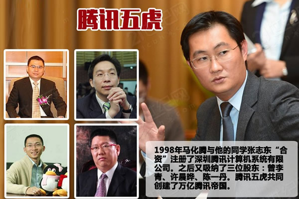 五虎将腾讯马化腾,除了五虎上将还有什么组合