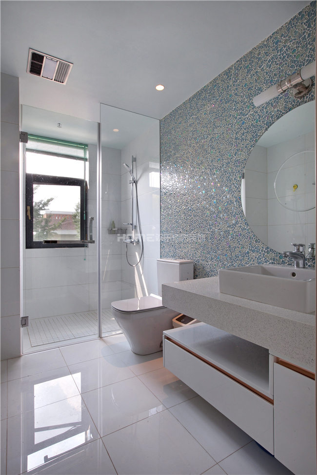 103平米房屋装修设计,大别墅卫生间装修设计效果图