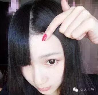 中分刘海假发片造型,空气刘海假发片怎么戴好看