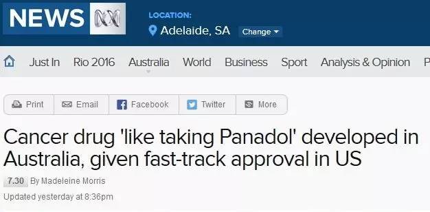 澳洲癌症免疫疗法新突破,澳大利亚治疗癌症的新药